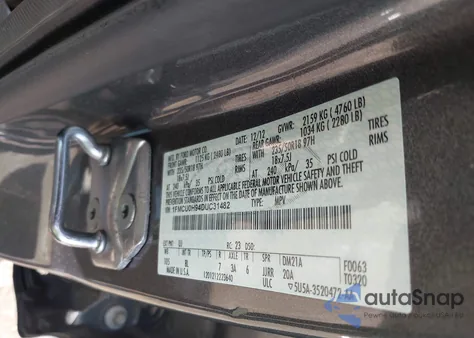 2013 Ford Escape Sel z USA, uszkodzony, nr VIN 1FMCU0H94DUC31482